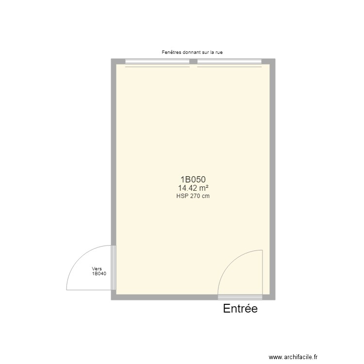 Bureau 1B050 FS. Plan de 0 pièce et 0 m2