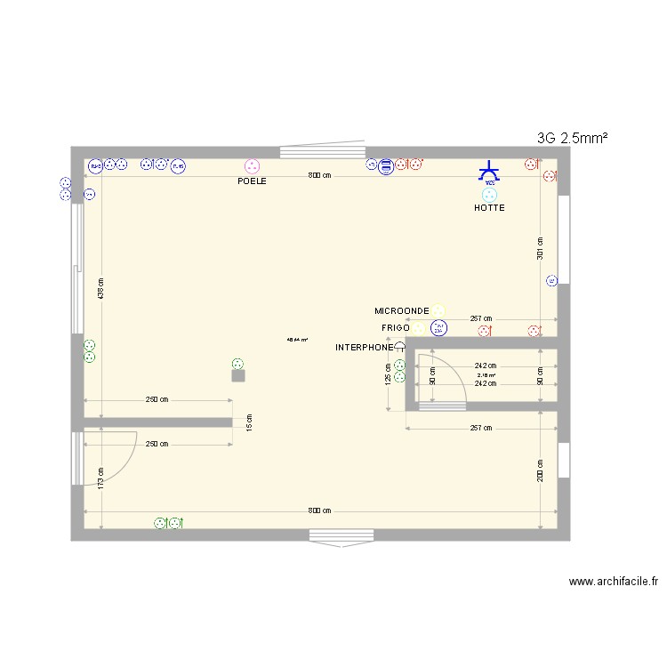 SAB ANTOINE PC RDC. Plan de 0 pièce et 0 m2