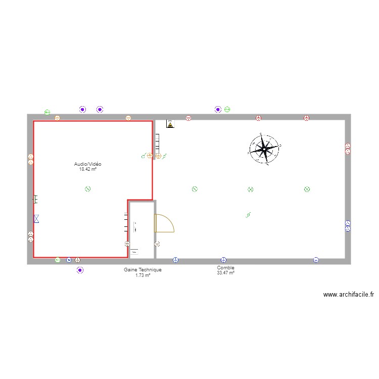 Comble2. Plan de 0 pièce et 0 m2