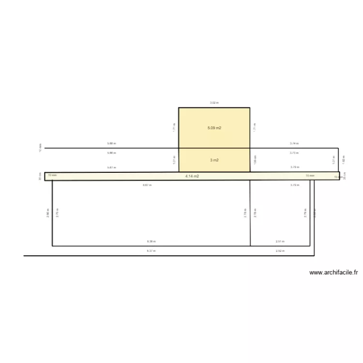 cixa de agua. Plan de 