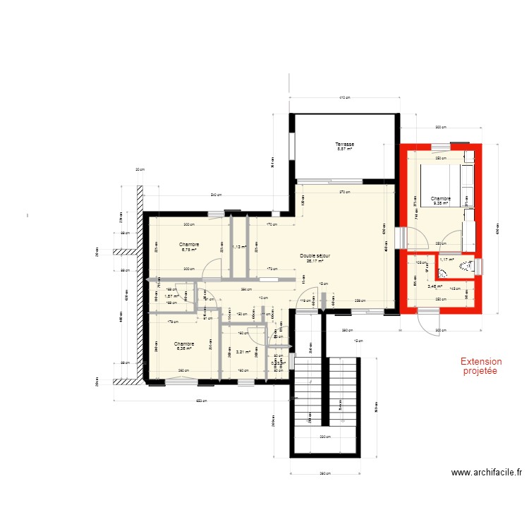 solane 3 dd27. Plan de 11 pièces et 69 m2