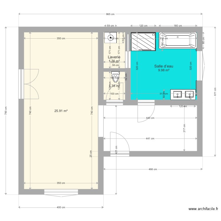 Rdc gouvieux. Plan de 0 pièce et 0 m2