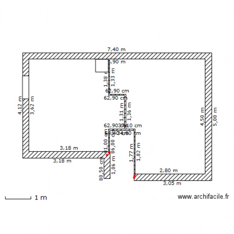 mezza. Plan de 0 pièce et 0 m2