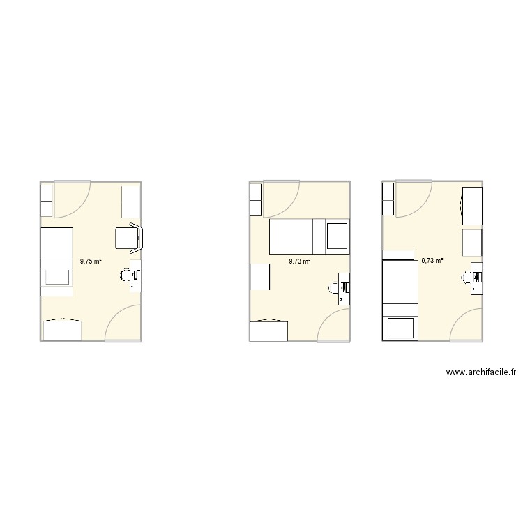 chambre. Plan de 0 pièce et 0 m2