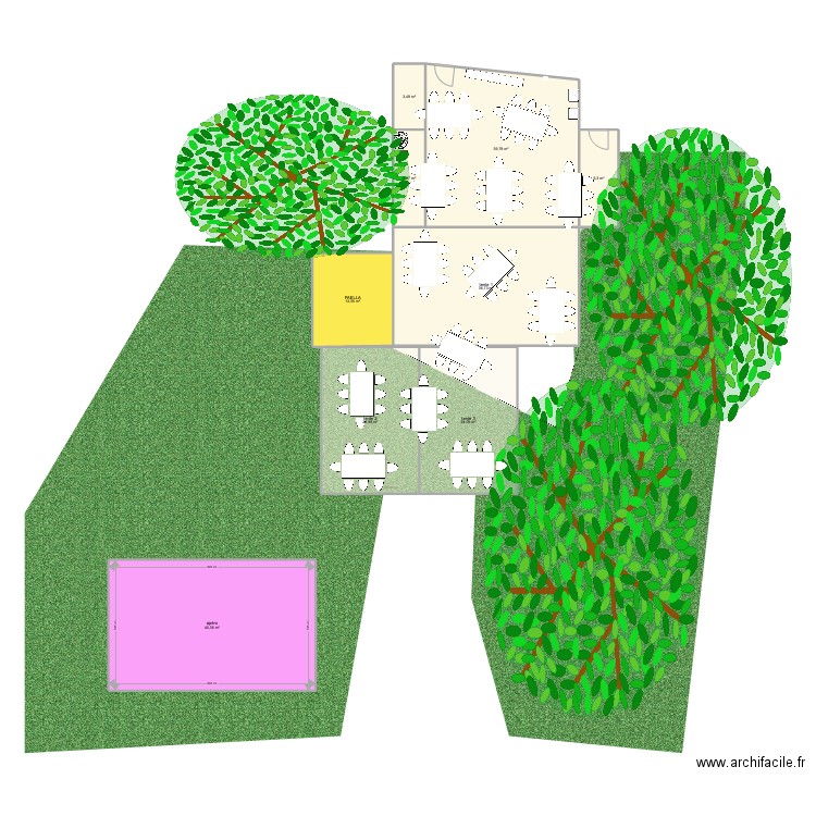 mariage. Plan de 0 pièce et 0 m2
