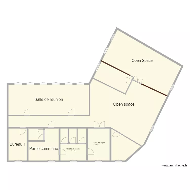 bureau Bld Sadi Carnot 0607. Plan de 