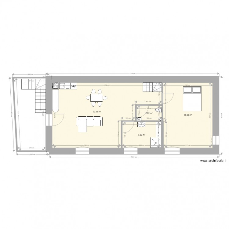 Maison Auffret 1er étage Etat futur 2. Plan de 0 pièce et 0 m2