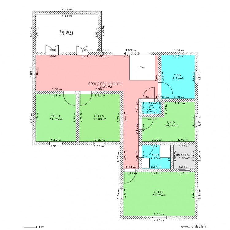 Les petites friches étage. Plan de 0 pièce et 0 m2