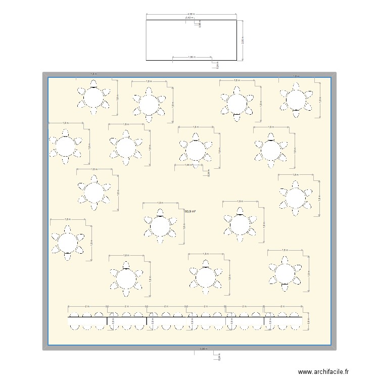 raybaud. Plan de 1 pièce et 194 m2