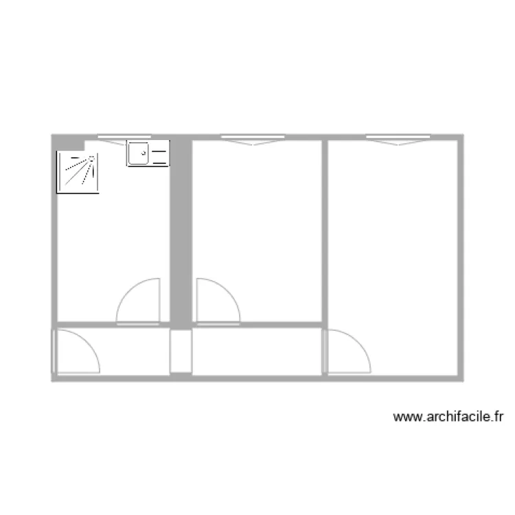 64 bld Diderot 2P Bat A 5&egrave;me &eacute;tage. Plan de 