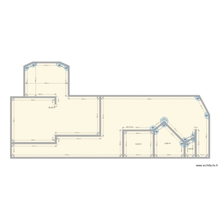 RDC Gaëtan. Plan de 0 pièce et 0 m2