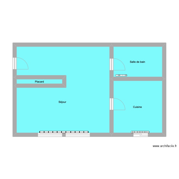 20230160-.Gutemberg 2. Plan de 4 pièces et 54 m2