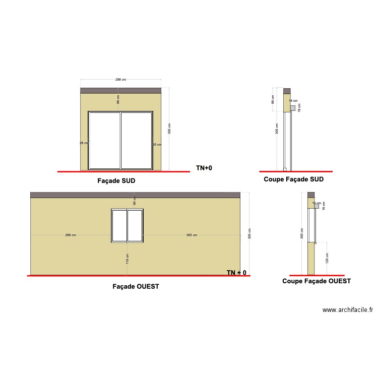 plan facade cardona. Plan de 0 pièce et 0 m2