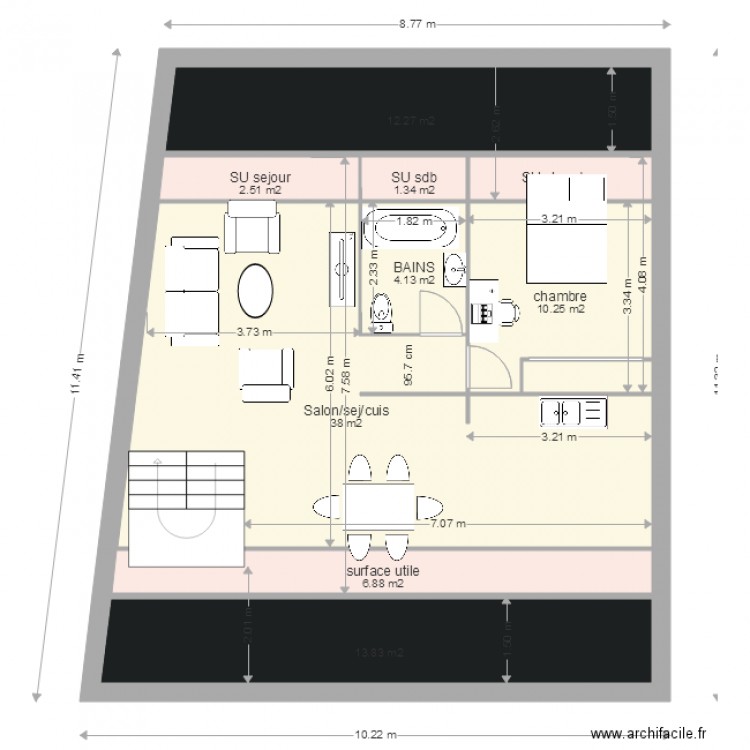 cel Comble 2 M. Plan de 0 pièce et 0 m2