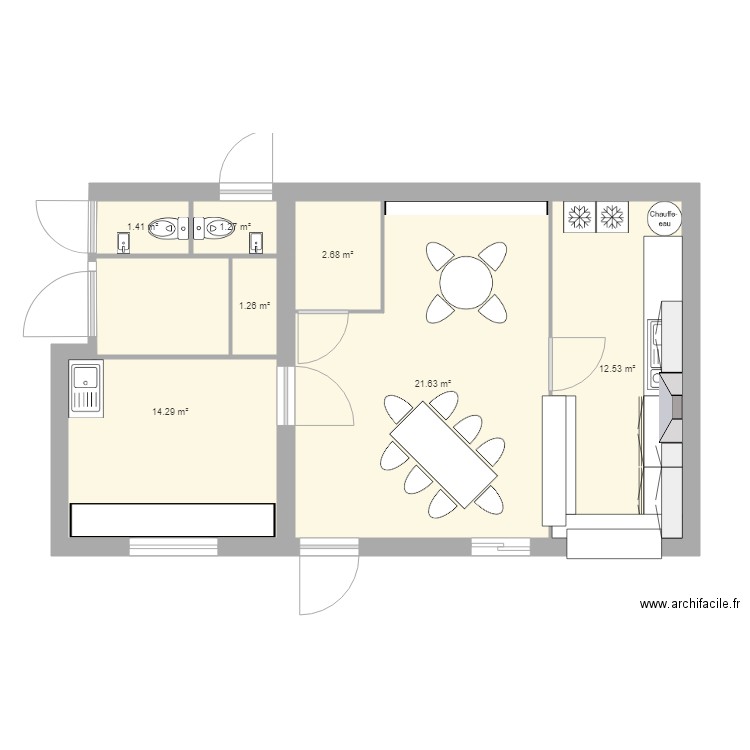 Agrandissement local. Plan de 0 pièce et 0 m2