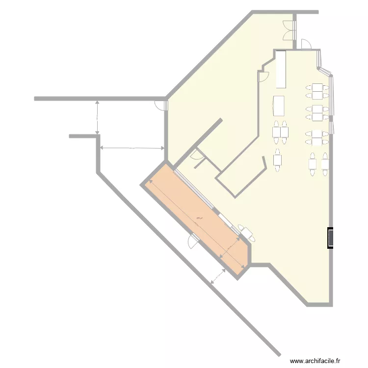 Restaurant Sushi World Plan. Plan de Restaurant Sushi World Plan. Plan de