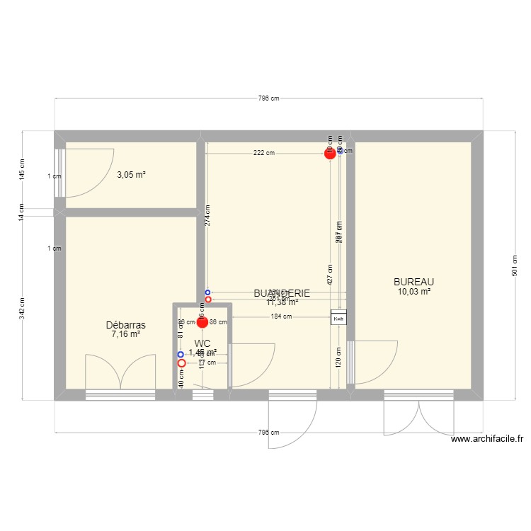 Cabanon. Plan de 0 pièce et 0 m2