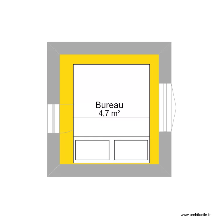 bureau . Plan de 