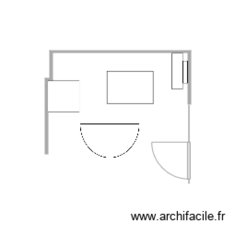 coin TV Andrée SLdV. Plan de coin TV Andrée SLdV. Plan de