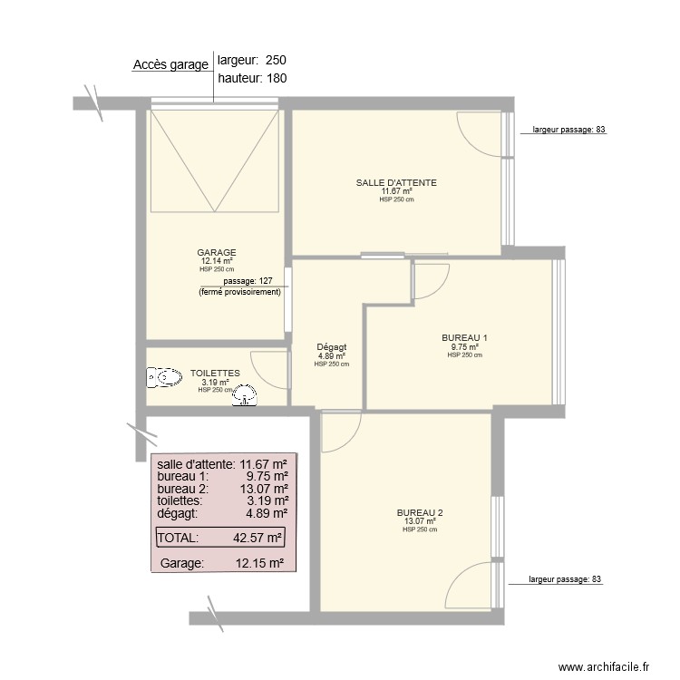 St Pierre. Plan de 0 pièce et 0 m2