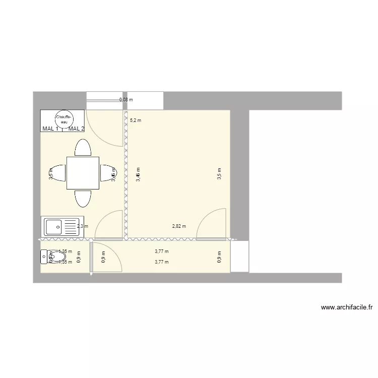 salle du personnel. Plan de salle du personnel. Plan de