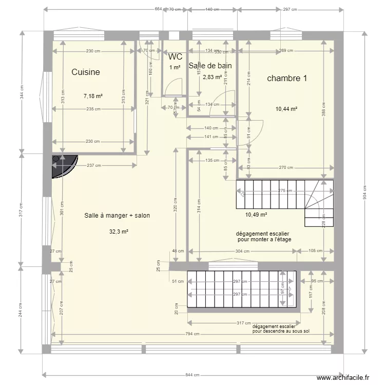maison Melody. Plan de 