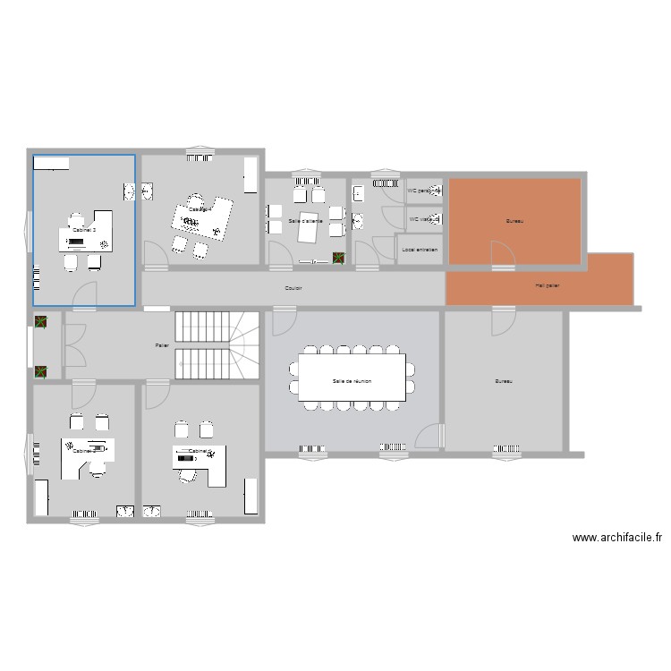 POLICILIQUE 1ER ETAGE BAT MEDICO SOCIAL. Plan de 0 pièce et 0 m2