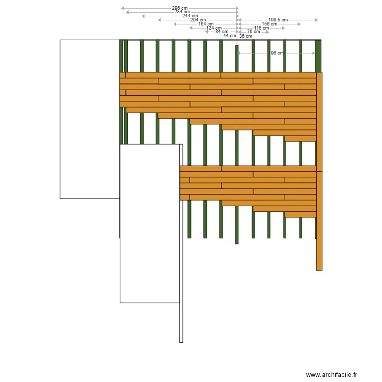 terrasse 40. Plan de 0 pièce et 0 m2