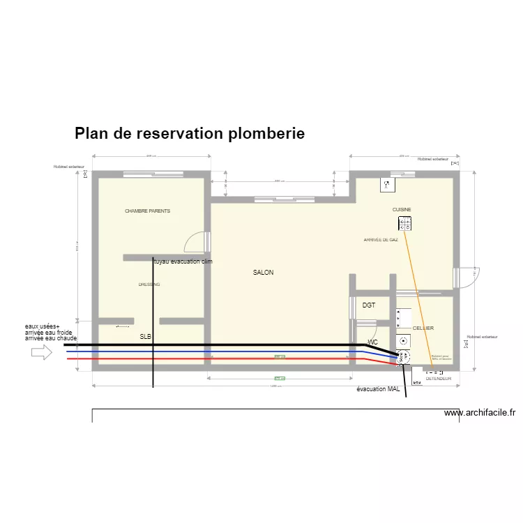 maison 2. Plan de 