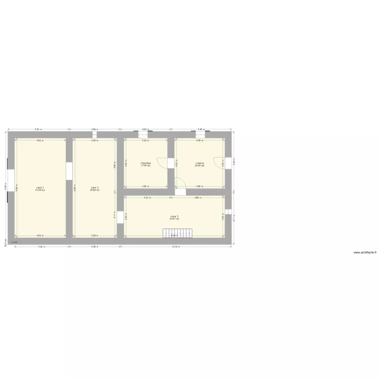 MAISON JC SOUS SOL EXISTANT. Plan de 