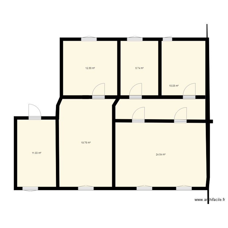  roussy etage. Plan de 0 pièce et 0 m2