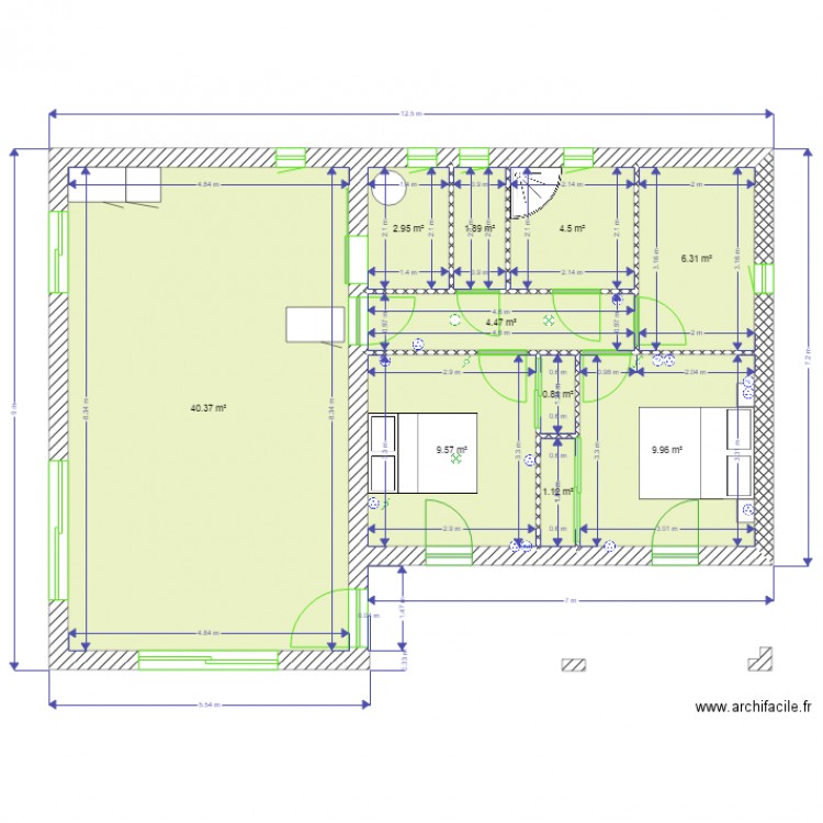 plan détail. Plan de 0 pièce et 0 m2