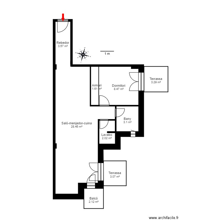 cr el pedral ap 615 encamp. Plan de 0 pièce et 0 m2