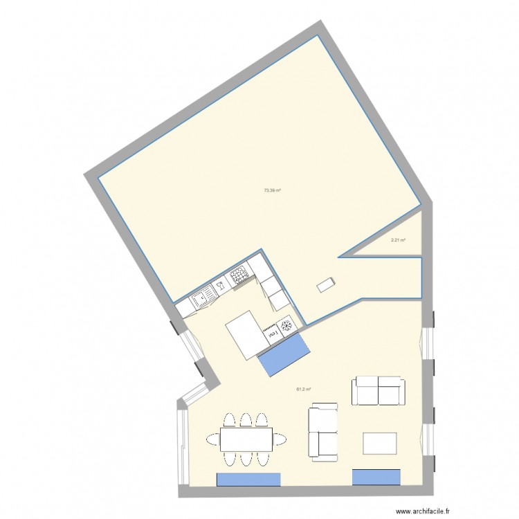 Maison ancienne V3. Plan de 0 pièce et 0 m2