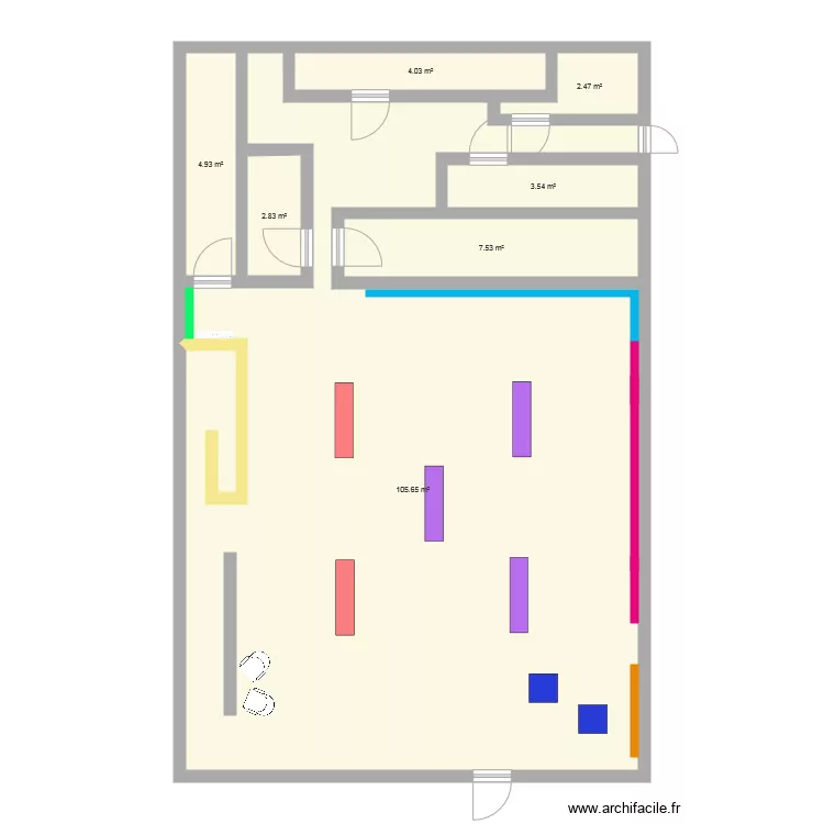 magasin. Plan de magasin. Plan de