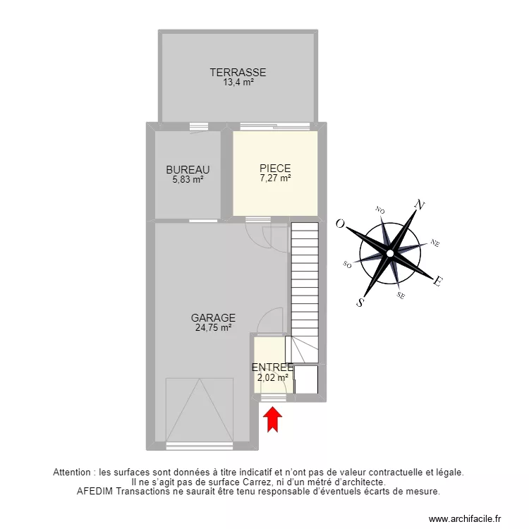 BI13385 - maison. Plan de BI13385 - maison. Plan de