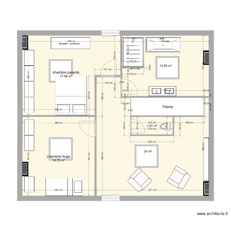 comble lanusse 1. Plan de 0 pièce et 0 m2