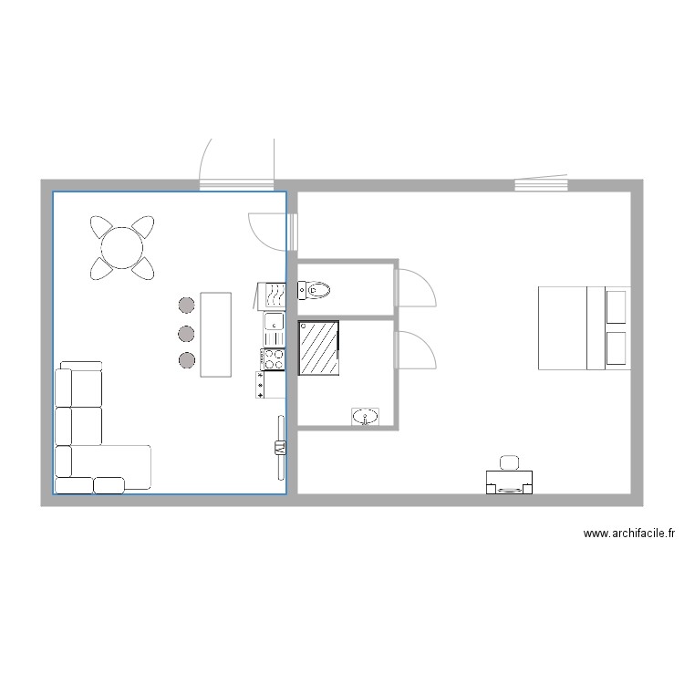 gite. Plan de 0 pièce et 0 m2