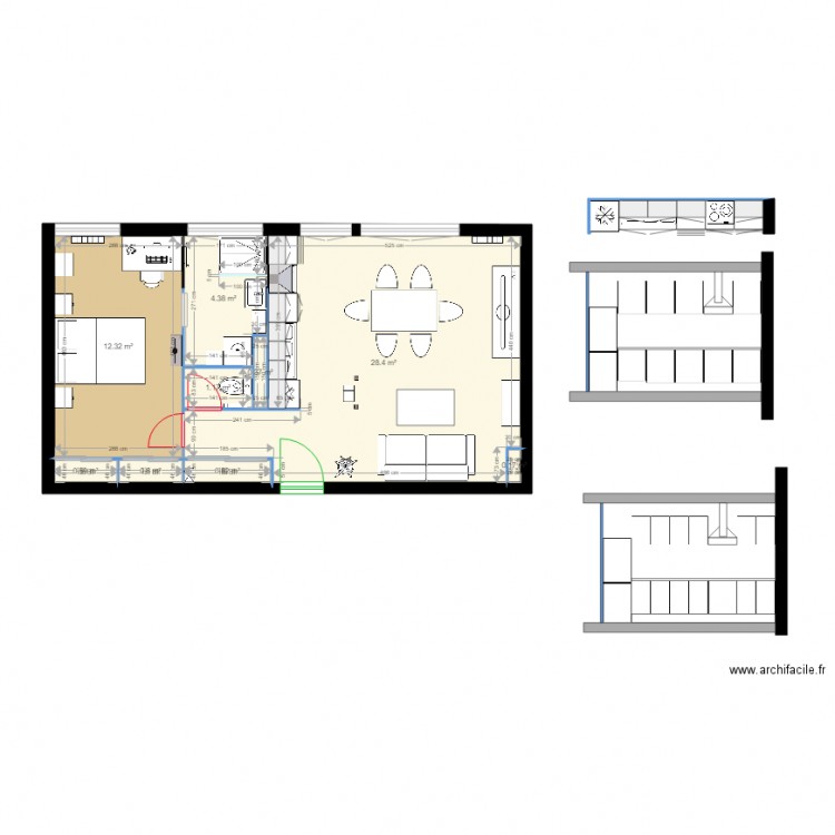 Bourie blanche Futur. Plan de 0 pièce et 0 m2