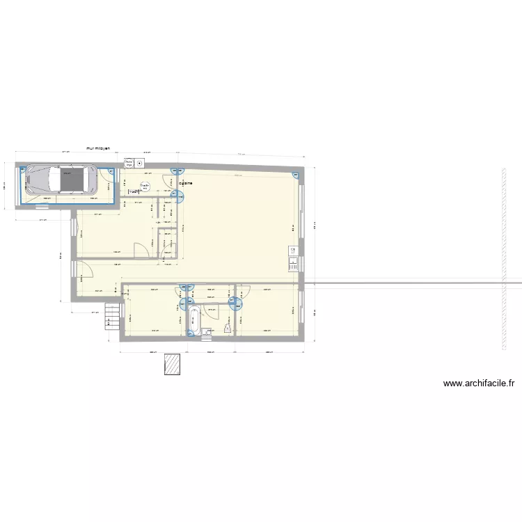 maison plan SOUHAITE 1. Plan de 