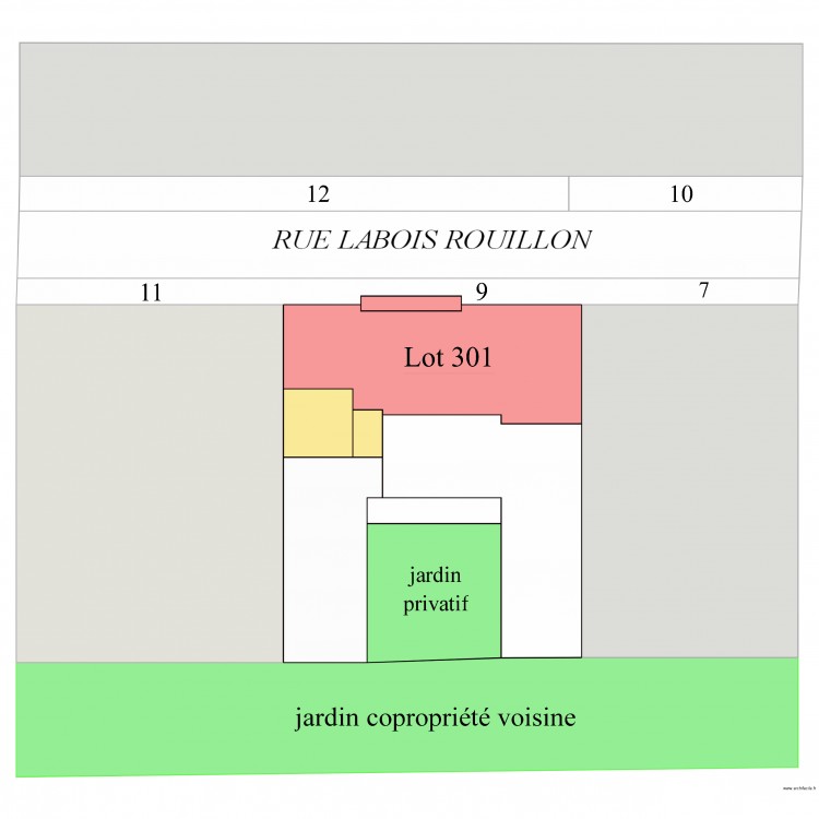 Localisation 3e. Plan de 0 pièce et 0 m2