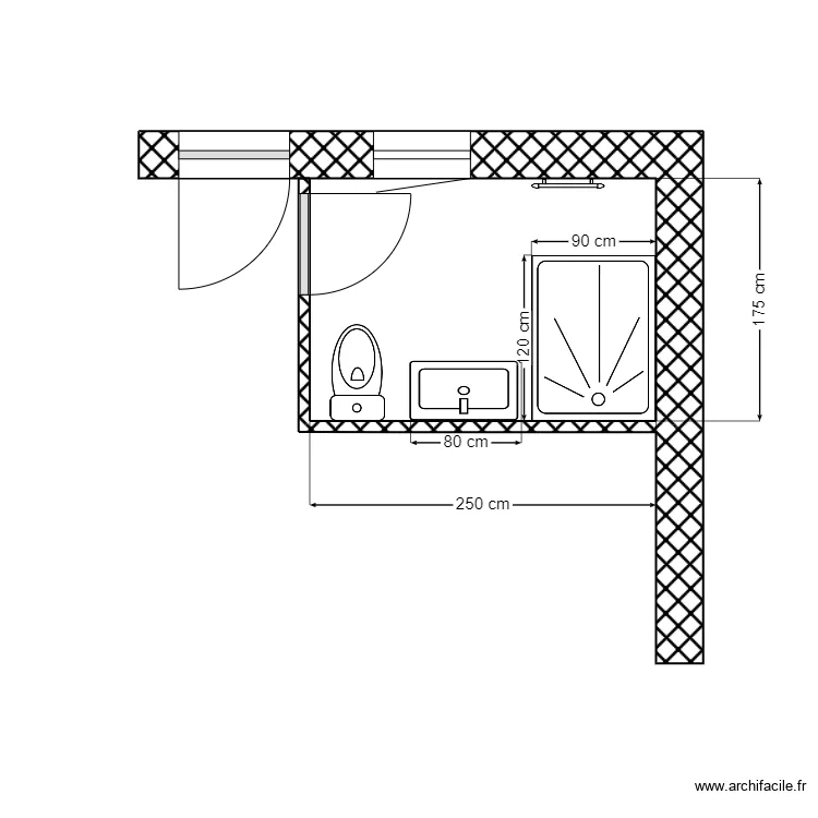GRAND SDB 2 dernier. Plan de 