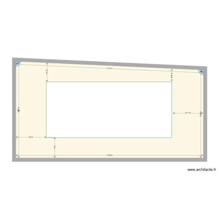 caillebotis. Plan de 