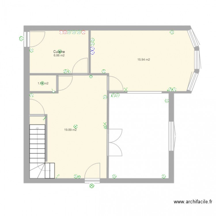 rdc Meudon mod 1. Plan de 0 pièce et 0 m2