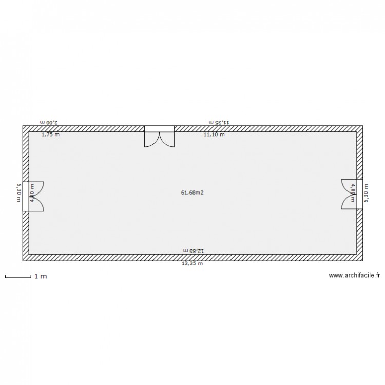 salle-salon. Plan de 0 pièce et 0 m2