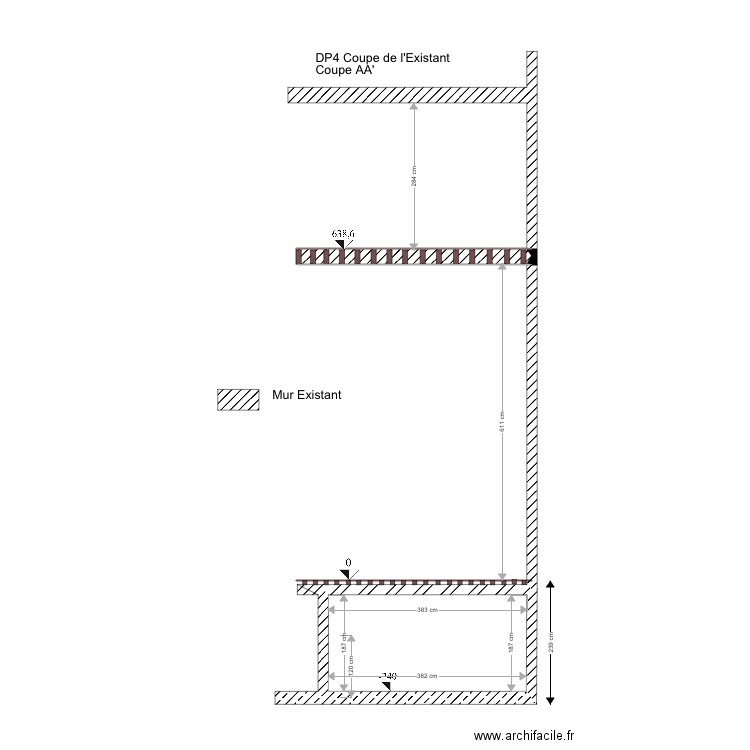 DP4 Coupe cave. Plan de 0 pièce et 0 m2