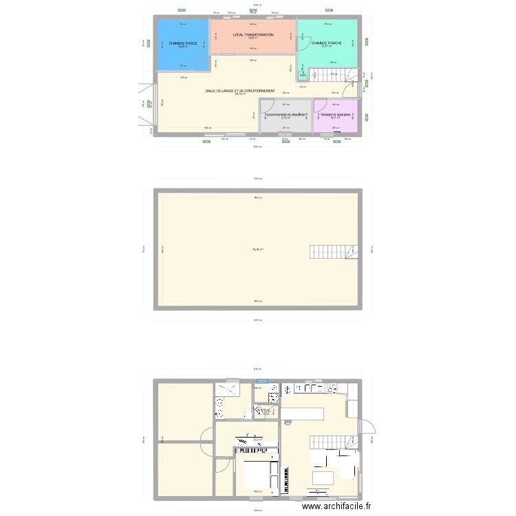 bâtiment technique maraichage-transfo. Plan de 0 pièce et 0 m2
