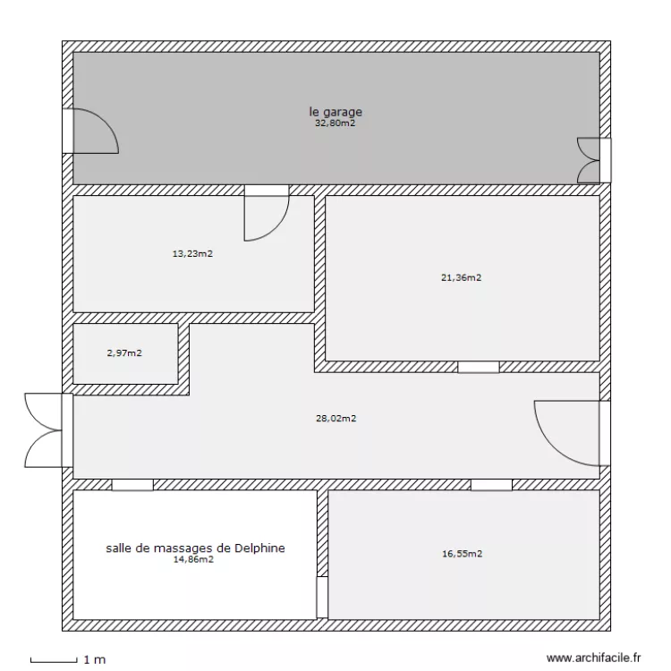 chez l&eacute;l&eacute;. Plan de 