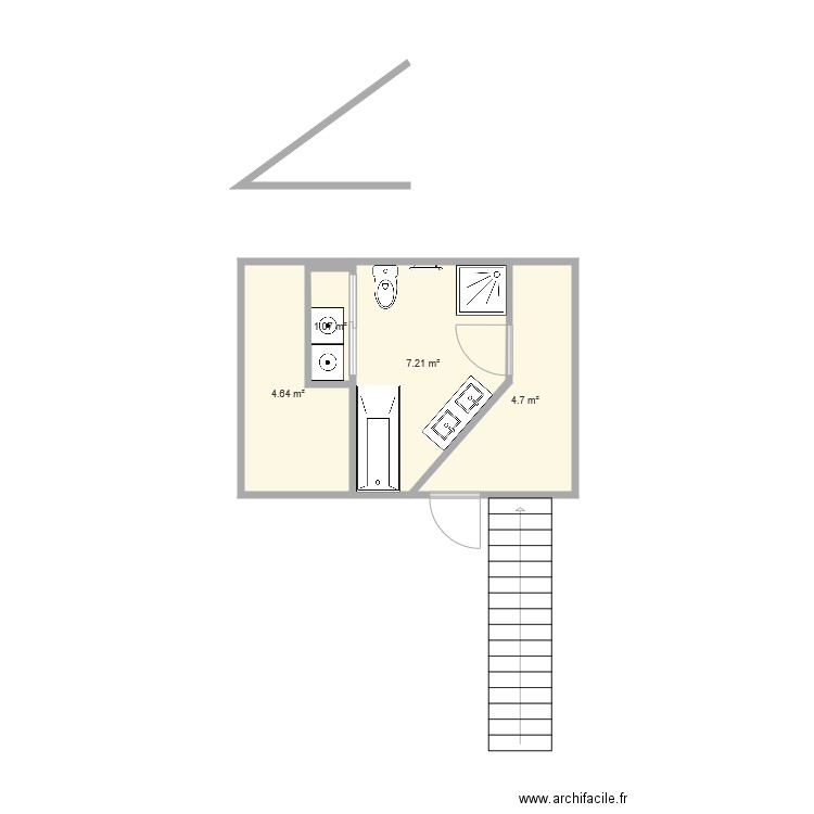 SDB V3. Plan de 0 pièce et 0 m2