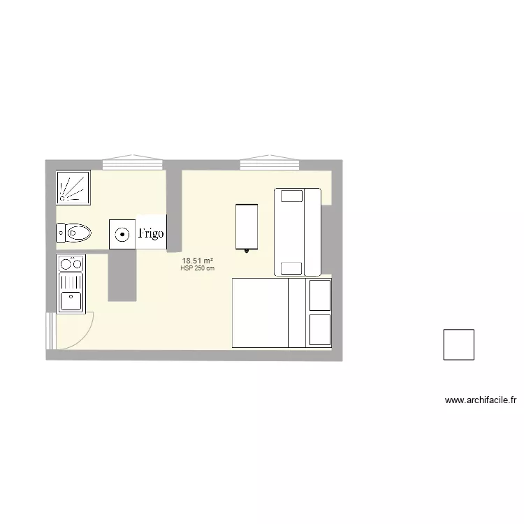 studio 20m2 recherche. Plan de studio 20m2 recherche. Plan de